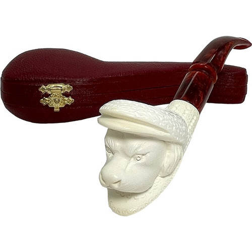 Sports Dog Lattice Shank Meerschaum Pipe Sports Dog Lattice Shank Meerschaum Pipe