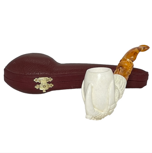 Deluxe Designer Stem Claw Meerschaum Pipe Deluxe Designer Stem Claw Meerschaum Pipe