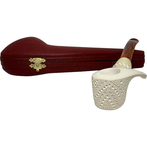 Freehand Designer Lattice Knurl Meerschaum Pipe Freehand Designer Lattice Knurl Meerschaum Pipe