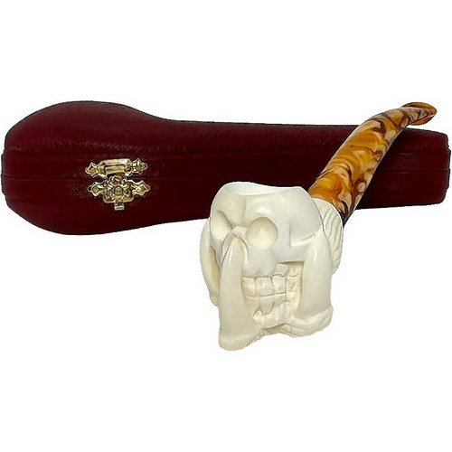 Small Skull in Claw Meerschaum Pipe Small Skull in Claw Meerschaum Pipe