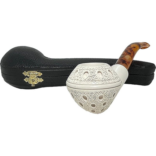 Rhodesian Lattice Meerschaum Pipe Rhodesian Lattice Meerschaum Pipe