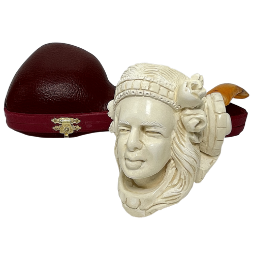 Special Lady with Flowers Meerschaum Pipe Special Lady with Flowers Meerschaum Pipe