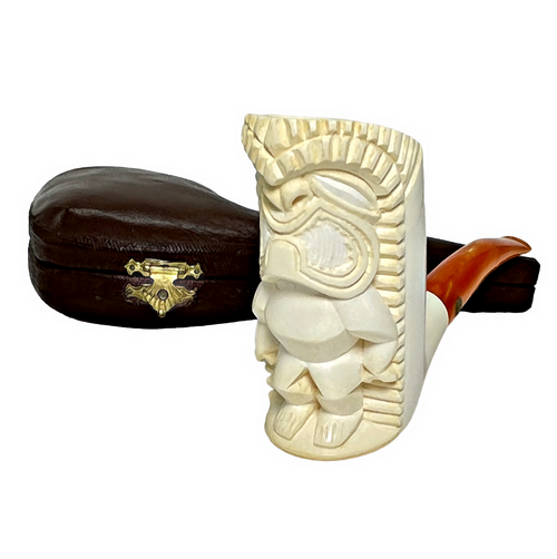 Bekler Tiki 1982 Limited Edition Meerschaum Pipe Bekler Tiki 1982 Limited Edition Meerschaum Pipe