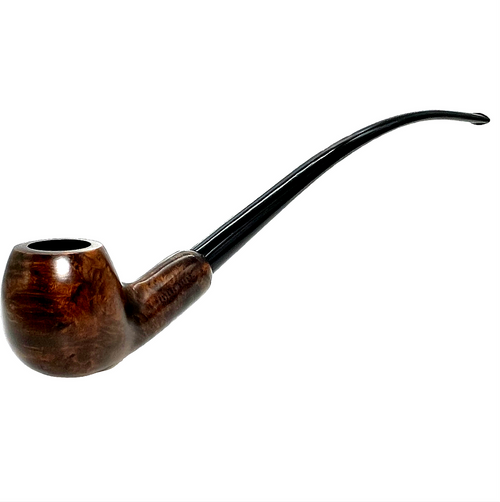 Apple Chocolate Brown Italian Briar Churchwarden Pipe