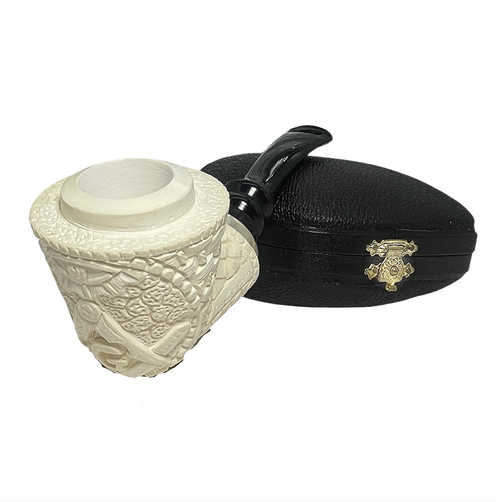 Special A. Govem Masonic Sterling Silver Meerschaum Pipe Special A. Govem Masonic Sterling Silver Meerschaum Pipe