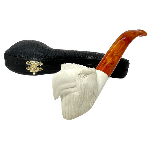 Eagle with Deep Bowl Meerschaum Pipe Eagle with Deep Bowl Meerschaum Pipe
