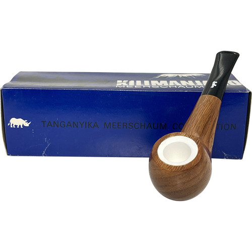 Meerschaum Lined African Pipewood Nose Warmer Pipe Meerschaum Lined African Pipewood Nose Warmer Pipe