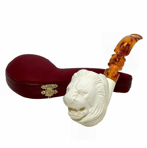 Special Signed M. Ali Lion Meerschaum Pipe Special Signed M. Ali Lion Meerschaum Pipe