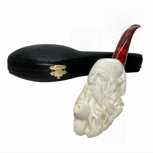 Deluxe Smoking Man Govem Signed Meerschaum Pipe Deluxe Smoking Man Govem Signed Meerschaum Pipe
