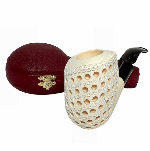 Special Freehand 3D Lattice Meerschaum Pipe Special Freehand 3D Lattice Meerschaum Pipe