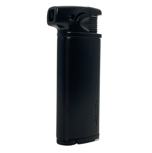 Vector KGM Elio Butane Pipe Lighter w/Tamper - Black Matte Vector KGM Elio Butane Pipe Lighter w/Tamper - Black Matte