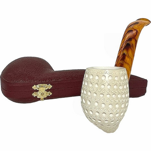 Deluxe Lattice with Pointed Bottom Meerschaum Pipe Deluxe Lattice with Pointed Bottom Meerschaum Pipe