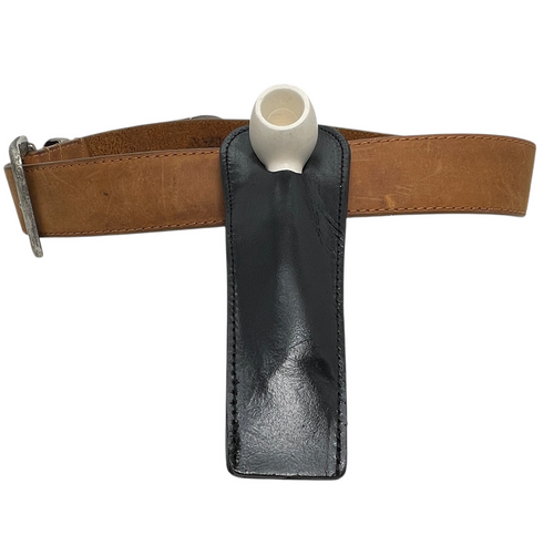 Leather Pipe Holder for Belt - Black Leather Pipe Holder for Belt - Black