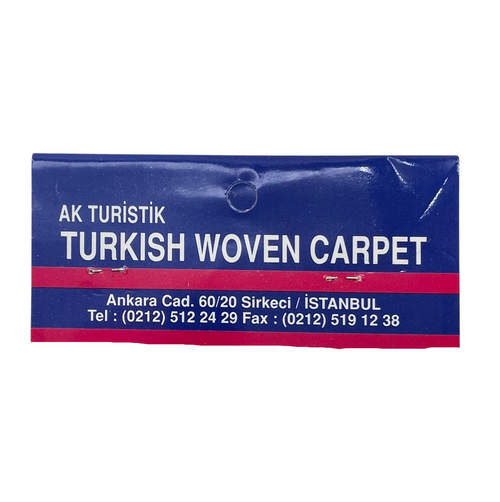 Miniature Turkish Woven Pipe Carpet - Green Orange Red | Royal