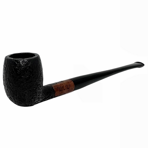 Small Rustic Billiard Straight Churchwarden Italian Briar Pipe Small Rustic Billiard Straight Churchwarden Italian Briar Pipe