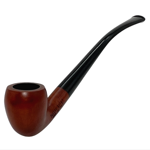 Small Light Brown Churchwarden Italian Briar Pipe Small Light Brown Churchwarden Italian Briar Pipe