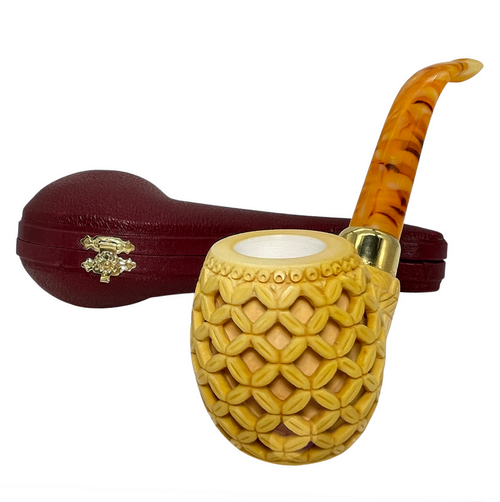 Special 3D Lattice Apple Meerschaum Pipe Special 3D Lattice Apple Meerschaum Pipe