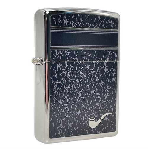 Zippo Polished Chrome Designer Pipe Lighter Zippo Polished Chrome Designer Pipe Lighter