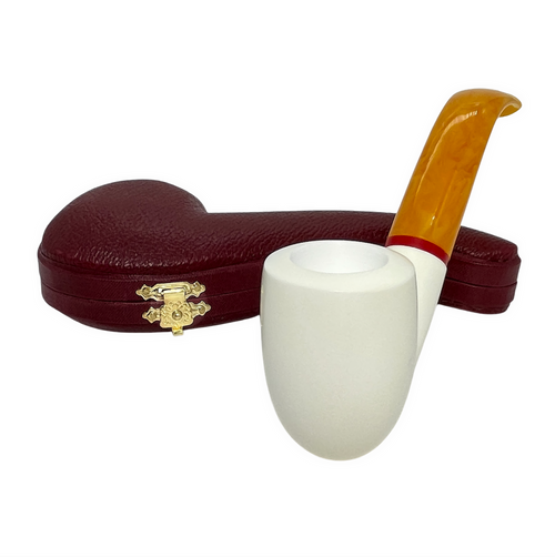 Deluxe Smooth Full Bent Arasta Meerschaum Pipe Deluxe Smooth Full Bent Arasta Meerschaum Pipe