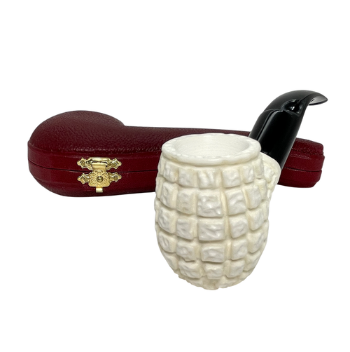 Deluxe Billiard Brick Arasta Meerschaum Pipe Deluxe Billiard Brick Arasta Meerschaum Pipe