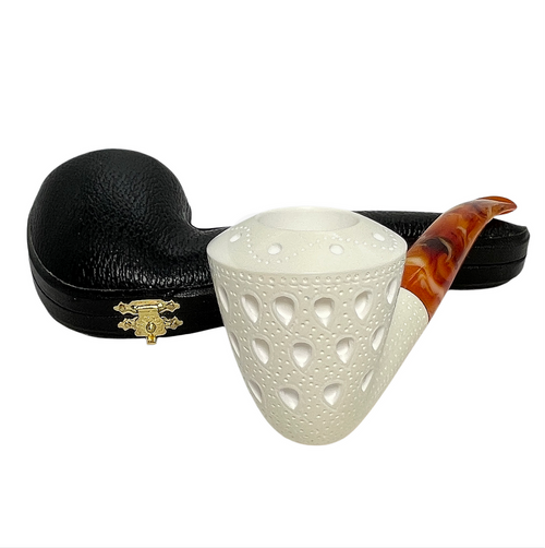 Special Dublin Designer Lattice 9mm Meerschaum Pipe Special Dublin Designer Lattice 9mm Meerschaum Pipe