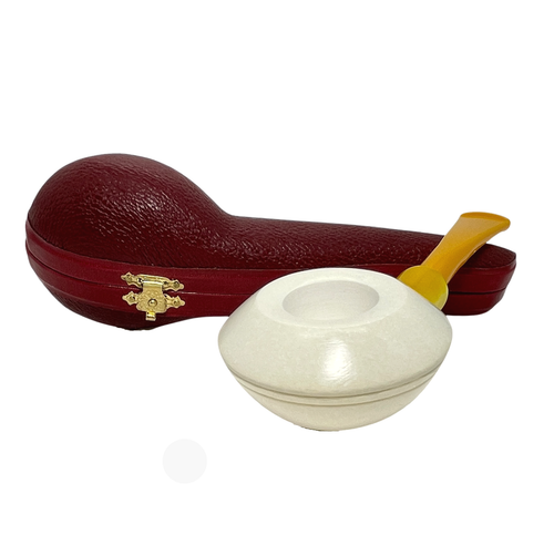 Squat Rhodesian Arasta Smooth Meerschaum Pipe Squat Rhodesian Arasta Smooth Meerschaum Pipe