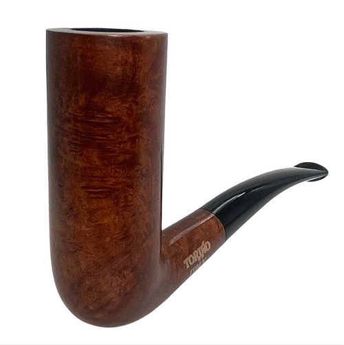 Torino Tower Quarter Bent Smooth Italian Briar Pipe Torino Tower Quarter Bent Smooth Italian Briar Pipe