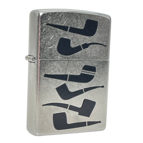 Zippo Street Chrome Chart Pipe Lighter Zippo Street Chrome Chart Pipe Lighter