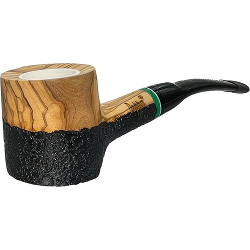 Meerschaum Lined Dapper Poker 9mm Olive Wood Pipe