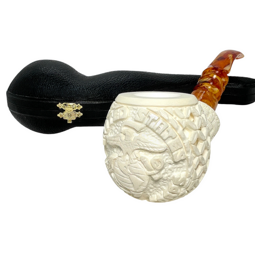 US Marine Corps Emblem 3D Lattice Meerschaum Pipe US Marine Corps Emblem 3D Lattice Meerschaum Pipe