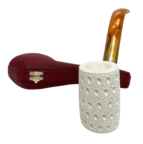 Special Arasta Sitting Lattice Meerschaum Pipe Special Arasta Sitting Lattice Meerschaum Pipe