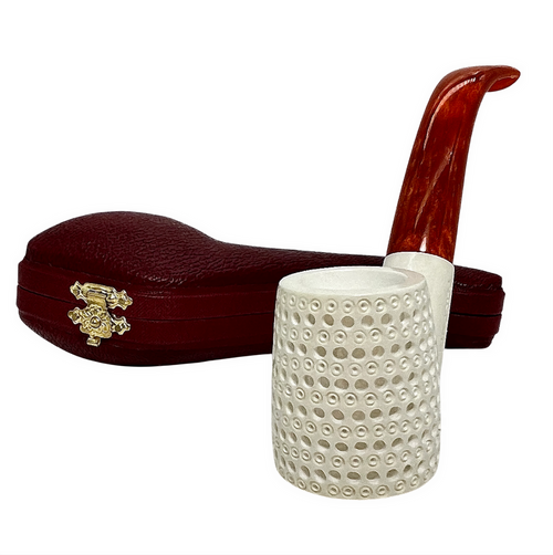 Deluxe Arasta 3D Lattice Meerschaum Pipe Deluxe Arasta 3D Lattice Meerschaum Pipe