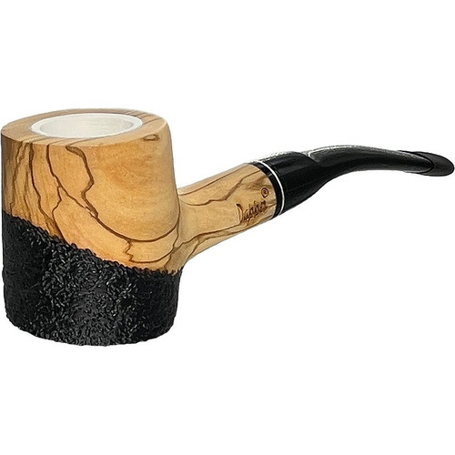 Meerschaum Lined Poker Dapper 9mm Olive Wood Pipe Meerschaum Lined Poker Dapper 9mm Olive Wood Pipe