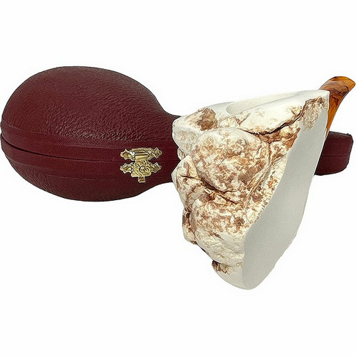 Special Natural Stone Smooth Side Meerschaum Pipe Special Natural Stone Smooth Side Meerschaum Pipe