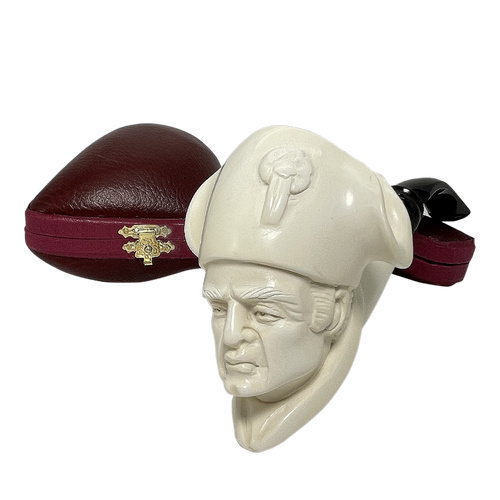 Special Napoleon Bonaparte Black Stem Meerschaum Pipe Special Napoleon Bonaparte Black Stem Meerschaum Pipe