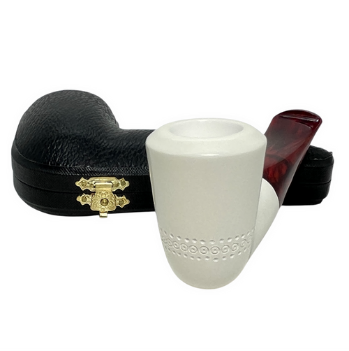 Deluxe Dublin Nose Warmer Meerschaum Pipe Deluxe Dublin Nose Warmer Meerschaum Pipe