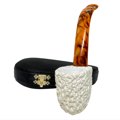 Rusticated Meerschaum Pocket Pipe Rusticated Meerschaum Pocket Pipe