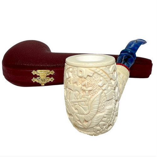 US Navy Signed Mutlu Meerschaum Pipe US Navy Signed Mutlu Meerschaum Pipe