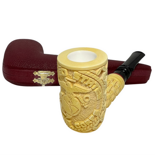 US Marine Corps Signed Mutlu Meerschaum Pipe US Marine Corps Signed Mutlu Meerschaum Pipe