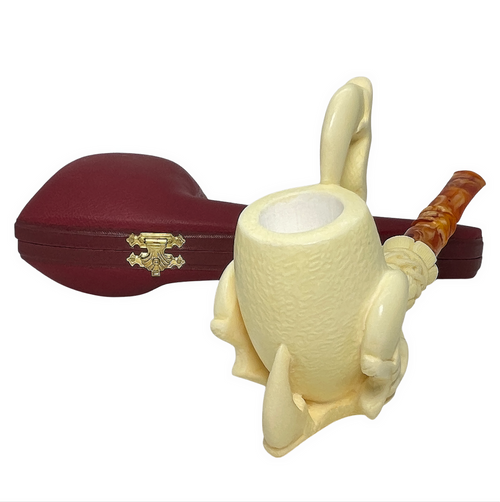 Special Signed Esref Ornate Claw Knurl Meerschaum Pipe Special Signed Esref Ornate Claw Knurl Meerschaum Pipe