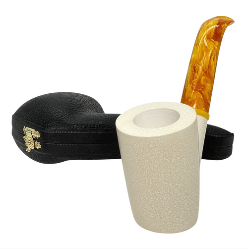Special 9mm Speckled Sitter Meerschaum Pipe Special 9mm Speckled Sitter Meerschaum Pipe
