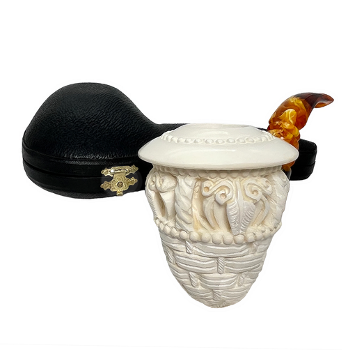 Special Basket Weave Topkapi Meerschaum Pipe Special Basket Weave Topkapi Meerschaum Pipe