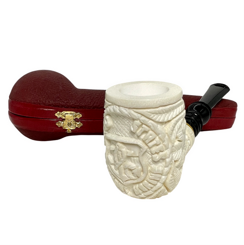 US Merchant Marine Signed Govem Meerschaum Pipe US Merchant Marine Signed Govem Meerschaum Pipe