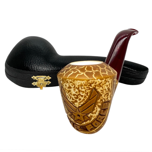 US Air Force Pre-colored Govem Dublin Meerschaum Pipe US Air Force Pre-colored Govem Dublin Meerschaum Pipe