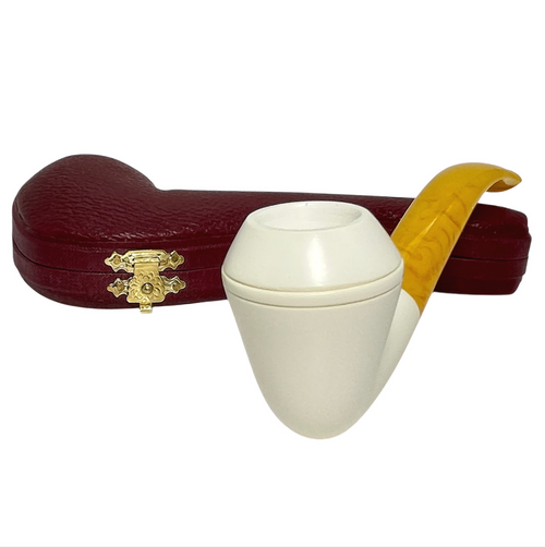 Smooth Rhodesian Yellow Stem Meerschaum Pipe Smooth Rhodesian Yellow Stem Meerschaum Pipe