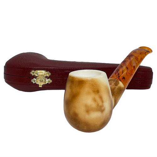 Pre-colored Apple Bowl Meerschaum Pipe Pre-colored Apple Bowl Meerschaum Pipe