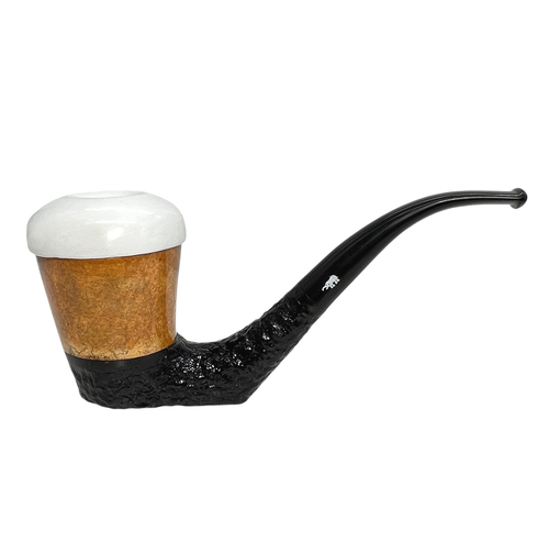 Calabash African Gourd Wood Meerschaum Pipe - Large Calabash African Gourd Wood Meerschaum Pipe - Large