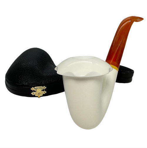 Special Calabash Smooth Tall Meerschaum Pipe Special Calabash Smooth Tall Meerschaum Pipe