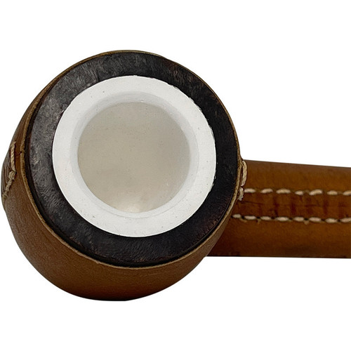 Kiko Leather Wrap African Meerschaum Lined Pipe | Royal Meerschaum