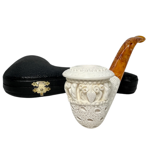 Special Topkapi Sideways Lattice Meerschaum Pipe